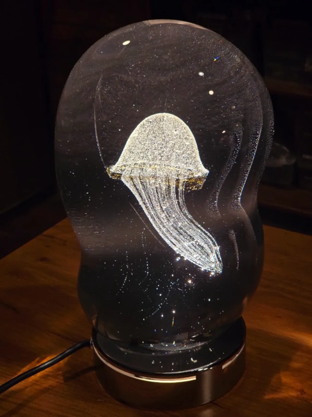 Moon-Lit Medusa lit on her base